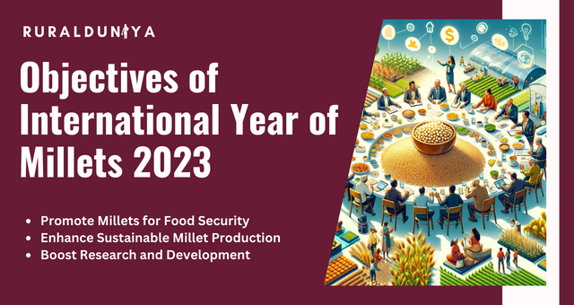 Objectives of Celebrating the International Year of Millets 2023