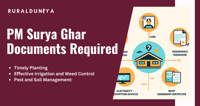 PM Surya Ghar Documents Required
