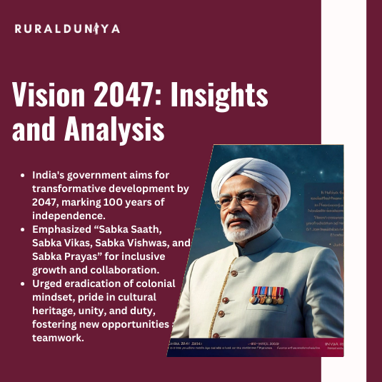 Read more about the article Vision 2047: Vision & Progress Towards Viksit Bharat