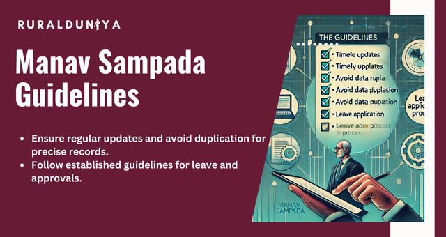 Manav Sampada Guidelines