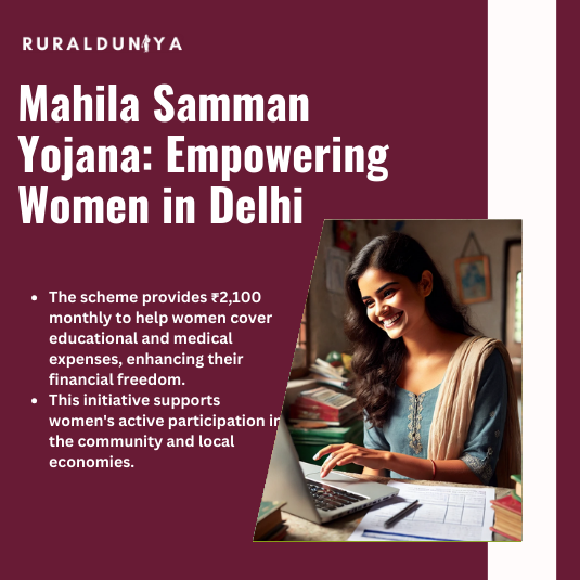 Read more about the article Mahila Samman Yojana – Delhi CM | Registration, Benefits, Eligibility