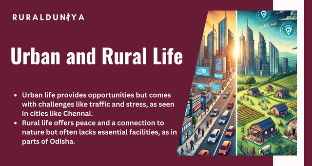 Urban and Rural Life: Comparing Benefits and Challenges