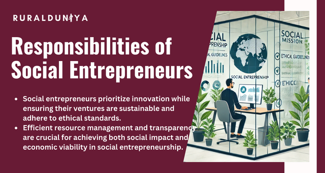 Responsibilities of Social Entrepreneurs
