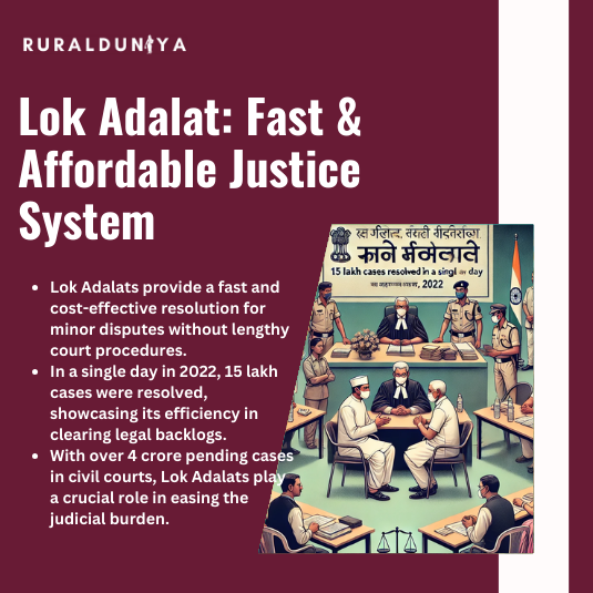 Read more about the article Lok Adalat | Benefits, Act, Rules, Notice, Form, Major Cities