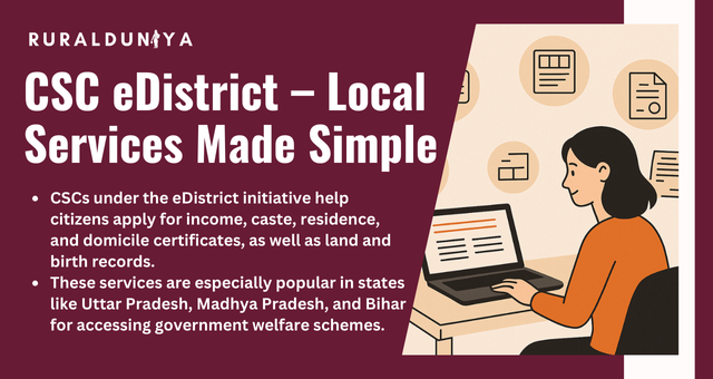 CSC eDistrict – Local Services Made Simple