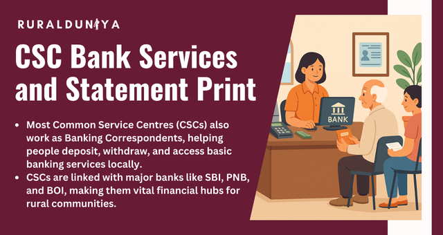 CSC Bank Services and Statement Print
