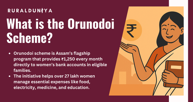 Orunodoi Scheme | Assam’s DBT , Apply, Eligibility, eKYC, Rejected and Status List