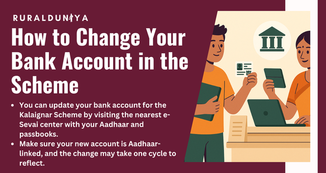 How to Change Your Bank Account in the Scheme