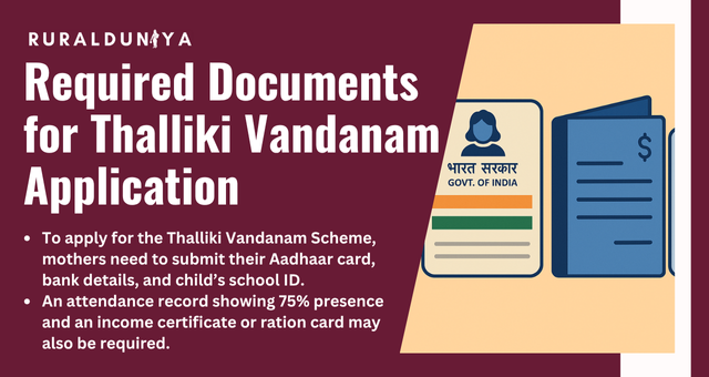 Required Documents for Thalliki Vandanam Application