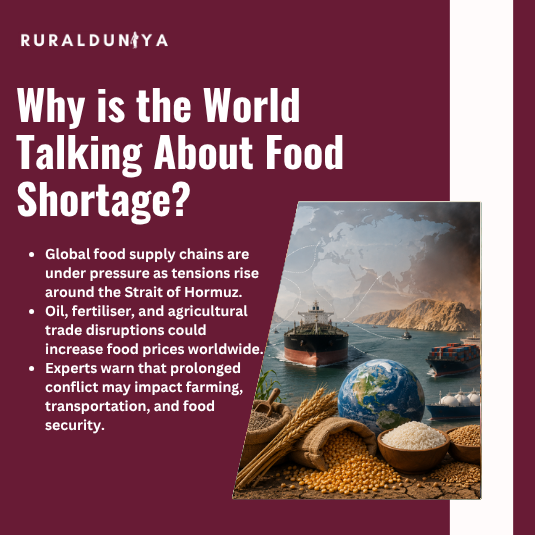 Read more about the article Food Shortage Due to War: India, Dubai, UAE, Hormuz Crisis and Global Impact